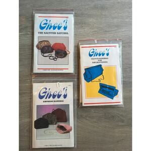 VIntage Ghee's Sewing Pattern Empress Handbag Saunter Satchel Clutch Purse Bag